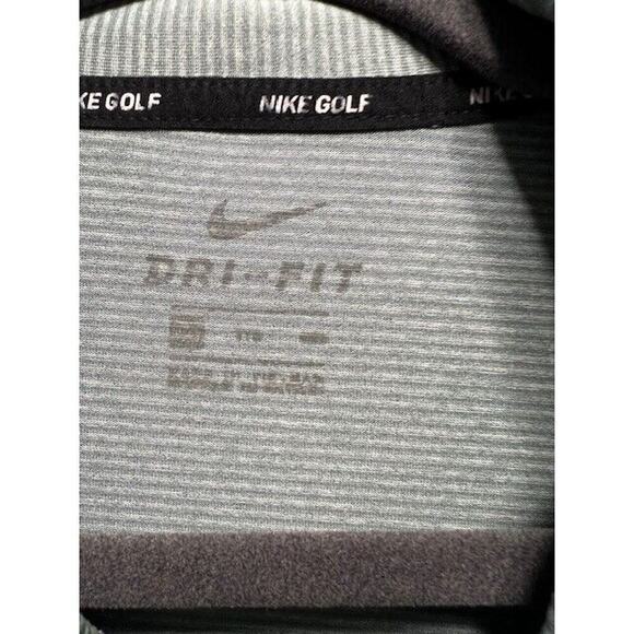 Nike Golf standard fit green /white striped golf shirts men’s size xxl - Picture 3 of 8